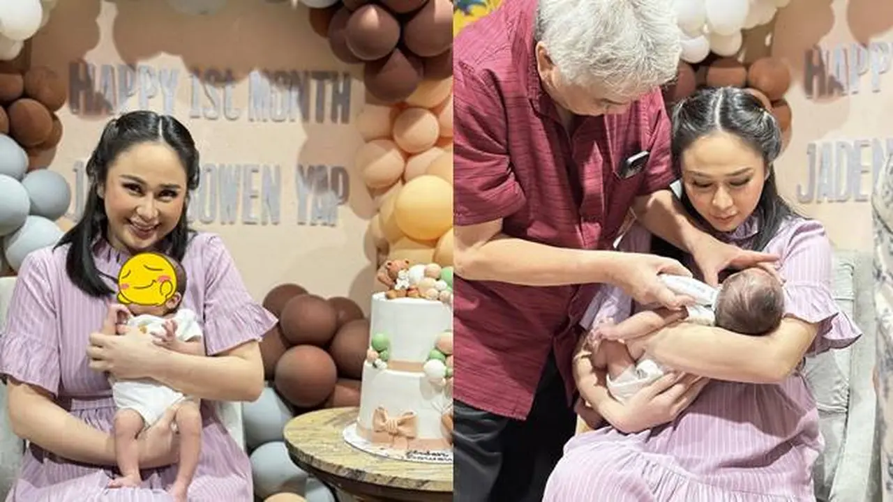 7 Potret Denise Chariesta Rayakan 1 Bulan Kelahiran Buah Hati