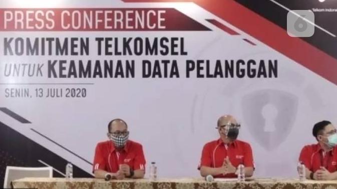 Press Conference Komitmen Telkomsel untuk Keamanan Data Pelanggan. Liputan6.com/M Wahyu Hidayat