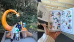 Berkunjung ke Negeri Sakura, tak afdal rasanya jika tidak mengunjungi Fujiko F Fujio Museum yang terletak di Tokyo. Di museum ini, Vino dan Marsha mengajak putrinya menikmati dunia fantasi Doraemon yang penuh warna. Seperti diketahui, Doraemon merupakan kartun populer yang berasal dari Jepang. (Liputan6.com/IG/@marshatimothy)