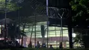 Suasana jelang kedatangan Timnas Argentina di gedung VVIP Bandara Soekarno Hatta, Tangerang, Jumat (16/6/2023) malam. (Bola.com/M Iqbal Ichsan)