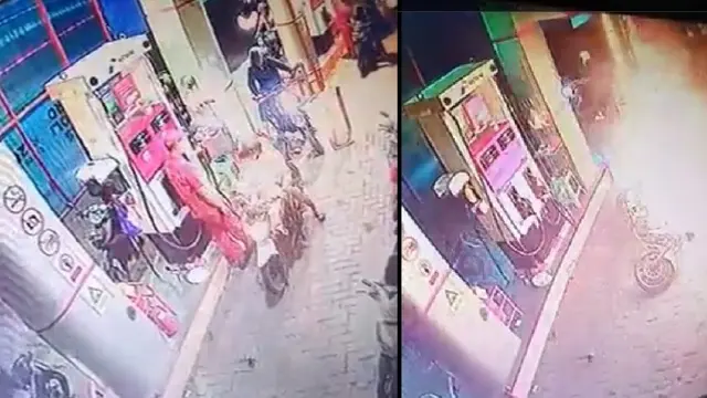 Goyang Tangki Saat Isi Bensin, Pengendara Ini Sebabkan Kebakaran
