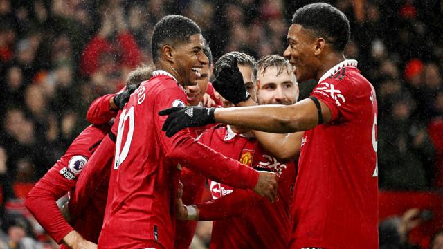 Foto: Aksi Marcus Rashford saat Membawa MU Menggilas Nottingham Forest di Liga Inggris