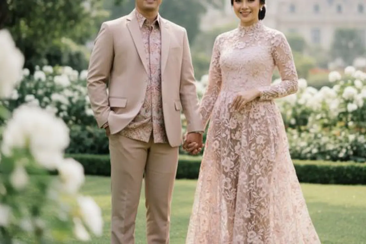Ilustrasi Kebaya Modern untuk Lamaran/Gemini AI