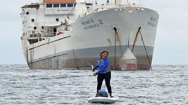 Aksi Menteri Kelautan dan Perikanan Susi Pudjiastuti saat berada di laut lepas kembali mengundang perhatian. (Dok Instagram pribadi)