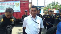 Direktur Reskrimsus Polda Sulsel, Kombes Pol Yudhiawan Wibisono mengaku jika pihaknya telah mengantongi identitas tersangka kasus dugaan korupsi pembangunan pasar rakyat di Kabupaten Jeneponto (Liputan6.com/ Eka Hakim)