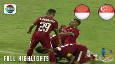 Timnas Indonesia pesta gol ke gawang Singapura dalam lanjutan Grup A Piala AFF U-19 di Gelora Delta, Sidoarjo, Selasa (3/7/2018).