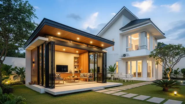 Inspirasi Gazebo Mungil di Samping Rumah Minimalis