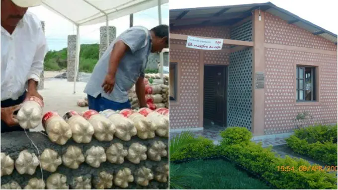 [Bintang] Rumah dari botol plastik