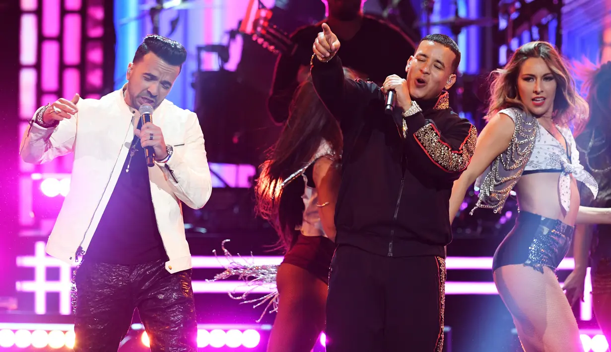 Padahal lagu kolaborasinya dengan Luis Fonsi dan Daddy Yankee dinominasikan dalam 3 kategori. (KEVIN WINTER / GETTY IMAGES NORTH AMERICA / AFP)
