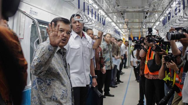 Wapres Kalla Tinjau MRT Jakarta