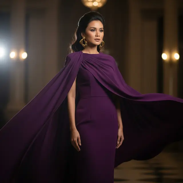 Model Dress Drapery (Image by Gemini AI)