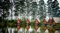 Suasana alam dan pegunungan di Dusun Bambu akan memberikan sensasi yang berbeda dalam menyambut tahun baru