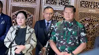 Ketua DPR Puan Maharani dan Panglima TNI Yudo Margono. (Delvira Hutabarat)