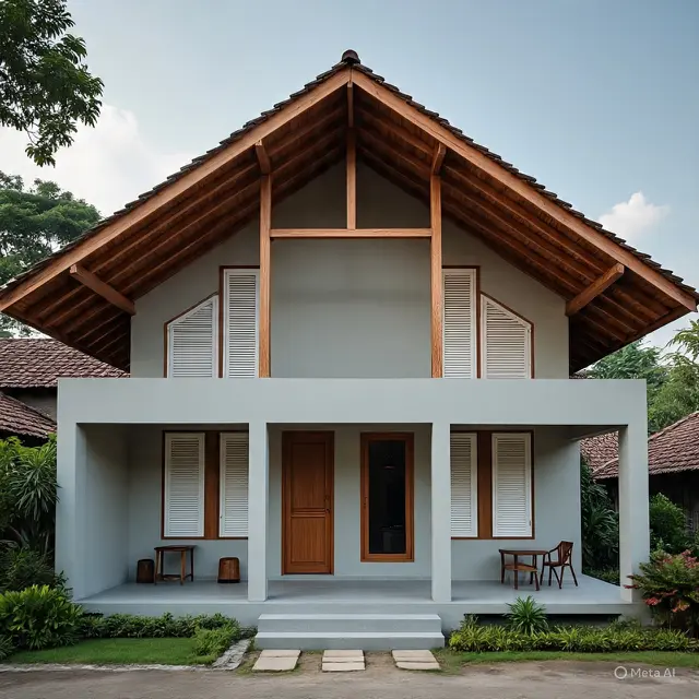 9 Desain Rumah Kampung Tapi Terlihat Seperti Rumah Rp 500 Juta,