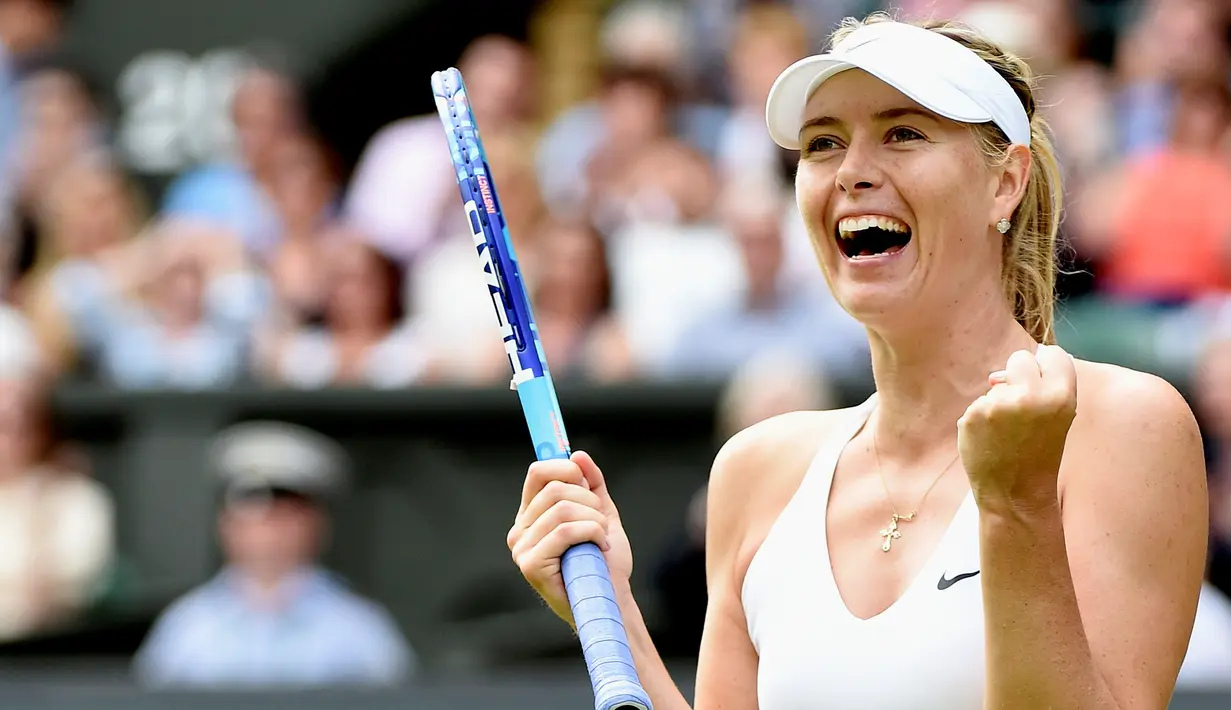 Peringkat ke-4 adalah Maria Sharapova dari Rusia. (EPA/Facundi Arrizabalaga)