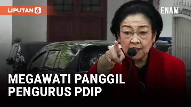 VIDEO: Megawati Kumpulkan Pengurus PDIP di Rumahnya