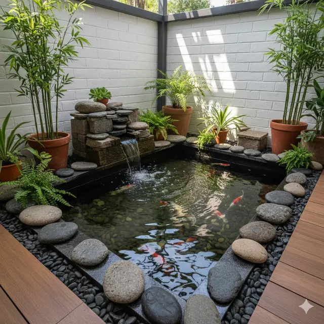 Model Kolam Ikan Minimalis Ukuran 1 Meter