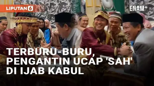 VIDEO: Terburu-Buru, Pengantin Pria Malah Ucap 'Sah' Saat Ijab Kabul