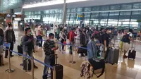 Diperkirakan kurang lebih sebanyak 65.000 calon penumpang akan terbang melalui Bandara Soekarno-Hatta saat libur panjang akhir Oktober. (Dok AP II)