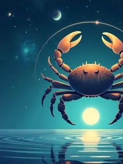 logo ramalan zodiak cancer (sumber: AI generated)