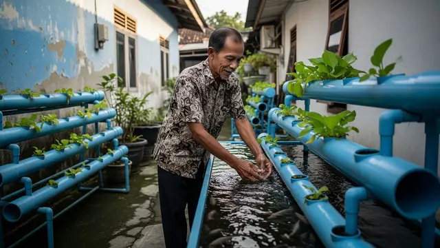 Kolam Pipa Paralon Vertikal untuk Ikan Nila