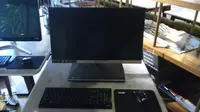 Tampak depan PC berbingkai emas Acer S24. Liputan6.com/Tommy Kurnia