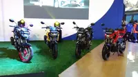 Suzuki GSX-S150 dengan pilihan warna baru. (Septian/Liputan6.com)