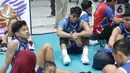 Set pertama pun dimenangkan Jakarta Lavani Allo Bank Electric dengan skor 30-28. (Liputan6.com/Helmi Fithriansyah)