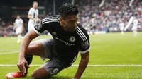 Striker Chelsea asal Kolombia, Radamel Falcao. (AFP/Justin Tallis)