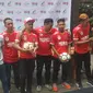 Skuat Timnas Indonesia berpose jelang ikut Homeless World Cup (HWC) 2017 (Liputan6.com/Kukuh Saokani)