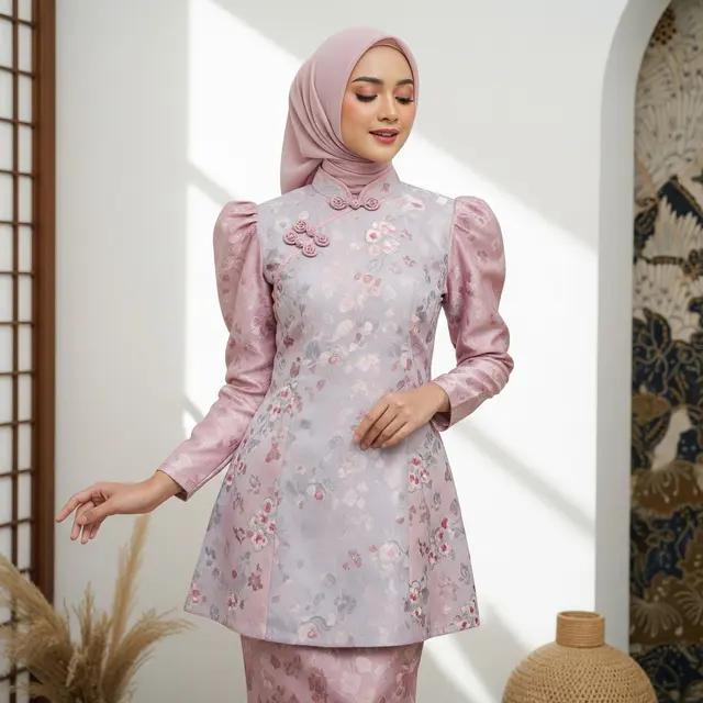 Model Dress Cheongsam Terbaru 2026 untuk Lebaran (Image by Gemini AI)