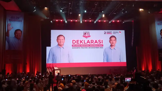 Relawan Pedagang Indonesia Maju Deklarasi Dukung Prabowo-Gibran