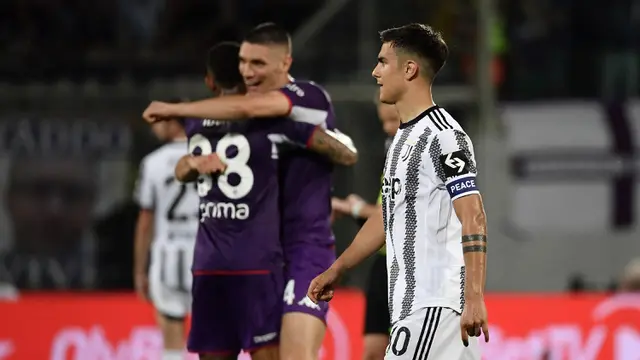 Foto: Wajah-wajah Kecut Dusan Vlahovic dan Kolega usai Juventus Dikalahkan Fiorentina di Giornata Terakhir Liga Italia