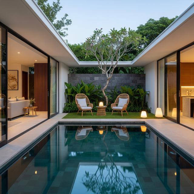 7 Desain Rumah Sederhana Tapi Mewah Ala Villa Bali yang Harmonis dan ...
