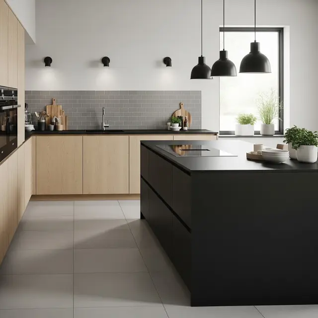 Dapur Rumah Menggunakan Keramik Matte