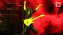 Enam tahun berselang atau di tahun 1996, Yngwie Malmsteen kembali hadir dalam sebuah acara gitar klinik. (Liputan6.com/Herman Zakharia)