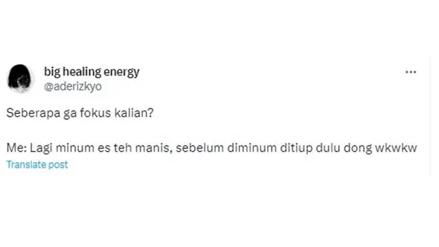 8 Curhatan Netizen saat Ditanya Seberapa Enggak Fokus Ini Bikin Geleng Kepala