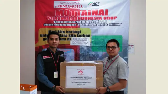 Ajinomoto Peduli Palu, Sigi, dan Donggala