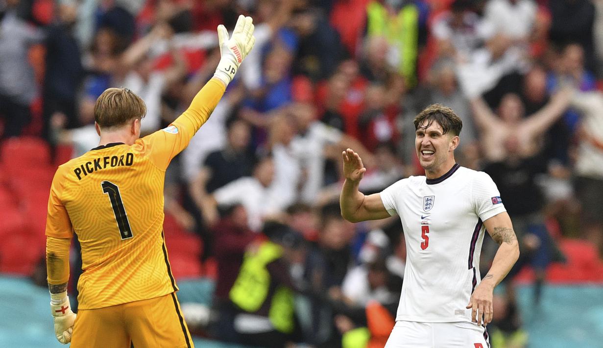 Raihan tersebut tentunya menjadi modal Inggris untuk merebut gelar Piala Eropa kali pertama. Apalagi, semifinal dan final akan berlangsung di kandang sendiri, Wembley. (Foto:AP/Justin Tallis, Pool)