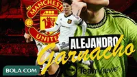 Manchester United - Ilustrasi Alejandro Garnacho (Bola.com/Adreanus Titus)