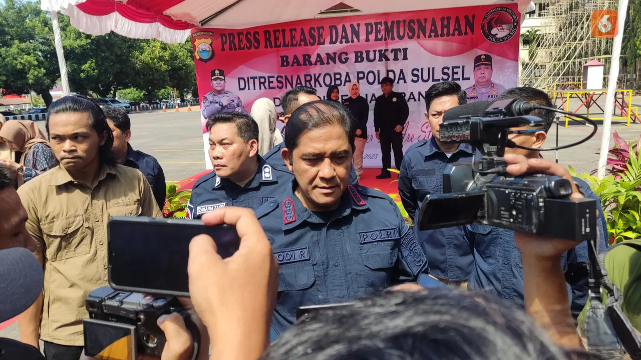 Direktur Reserse Narkoba Polda Sulsel, Kombes Pol Dodi Rahmawan (Liputan6.com/Fauzan)