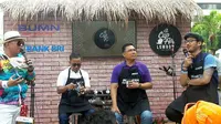 BRI menggelar acara amal barista showcase bertajuk A Cup for Lombok dan Donggala pada Minggu (30/9/2018). (Bawono/Liputan6.com)