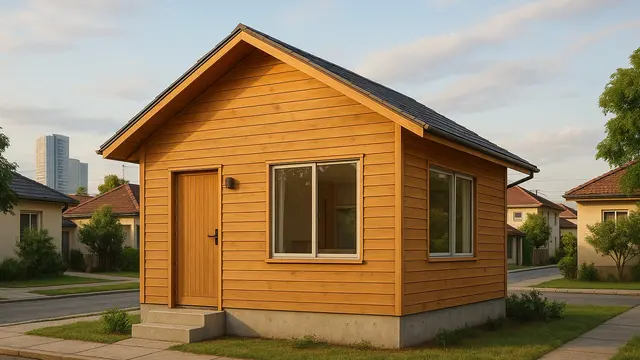 Rumah Sederhana di Perkotaan Padat Penduduk/Ilustrasi gambar oleh AI