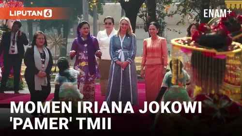 VIDEO: Iriana Jokowi 'Pamer' TMII dan Budaya Indonesia ke Pendamping ASEAN