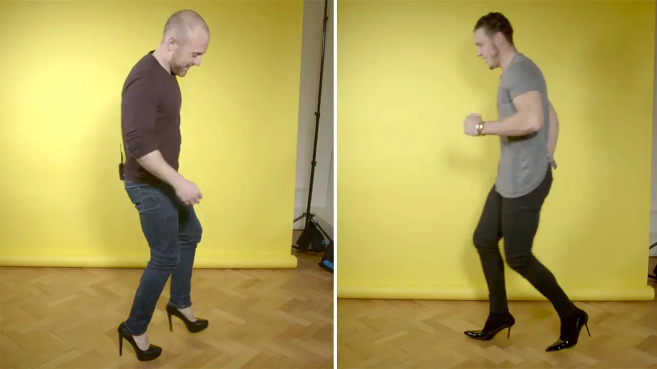 Ini yang Terjadi Kalau Pria ke Kantor Pakai Sepatu High Heels