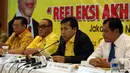 Dalam Dialog Internal Partai Golkar disampaikan ucapan selamat kepada Donal Trump sebagai Presiden terpilih AS di DPP Partai Golkar, Jakarta, Kamis (10/11). (Liputan6.com/Johan Tallo)