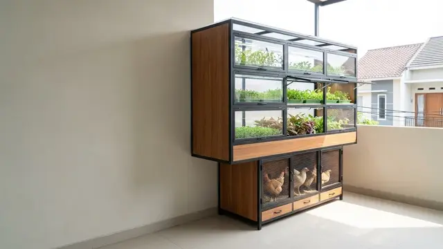 Kandang Ayam dan Greenhouse Mini