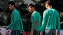 Lerby Eliandry, Ferdinan Sinaga dan para pemain Timnas Indonesia melakukan sesi latihan ringan di Areal Hotel, (07/12/2016). (Bola.com/Peksi Cahyo)