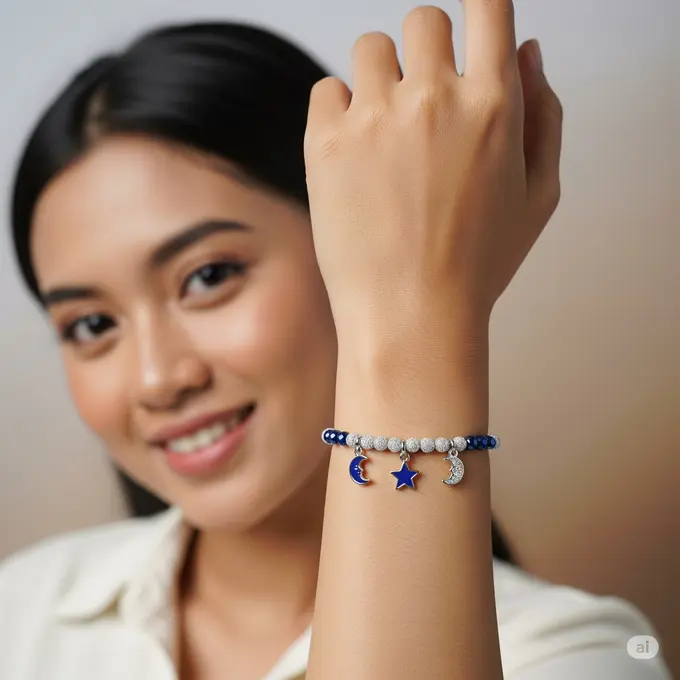 Contoh Model Gelang Manik Manik Terbaru. Foto: Gemini