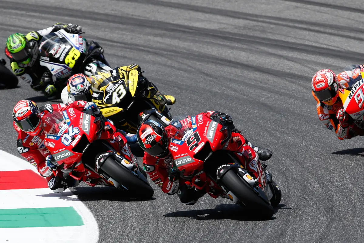 Selebrasi Danilo Petrucci Juara MotoGP Italia